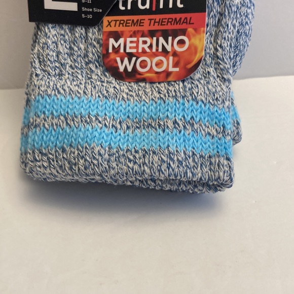 Merino Wool Blend Socks Xtreme Thermal Warm Cold Weather Boot Socks Blue - Picture 7 of 16